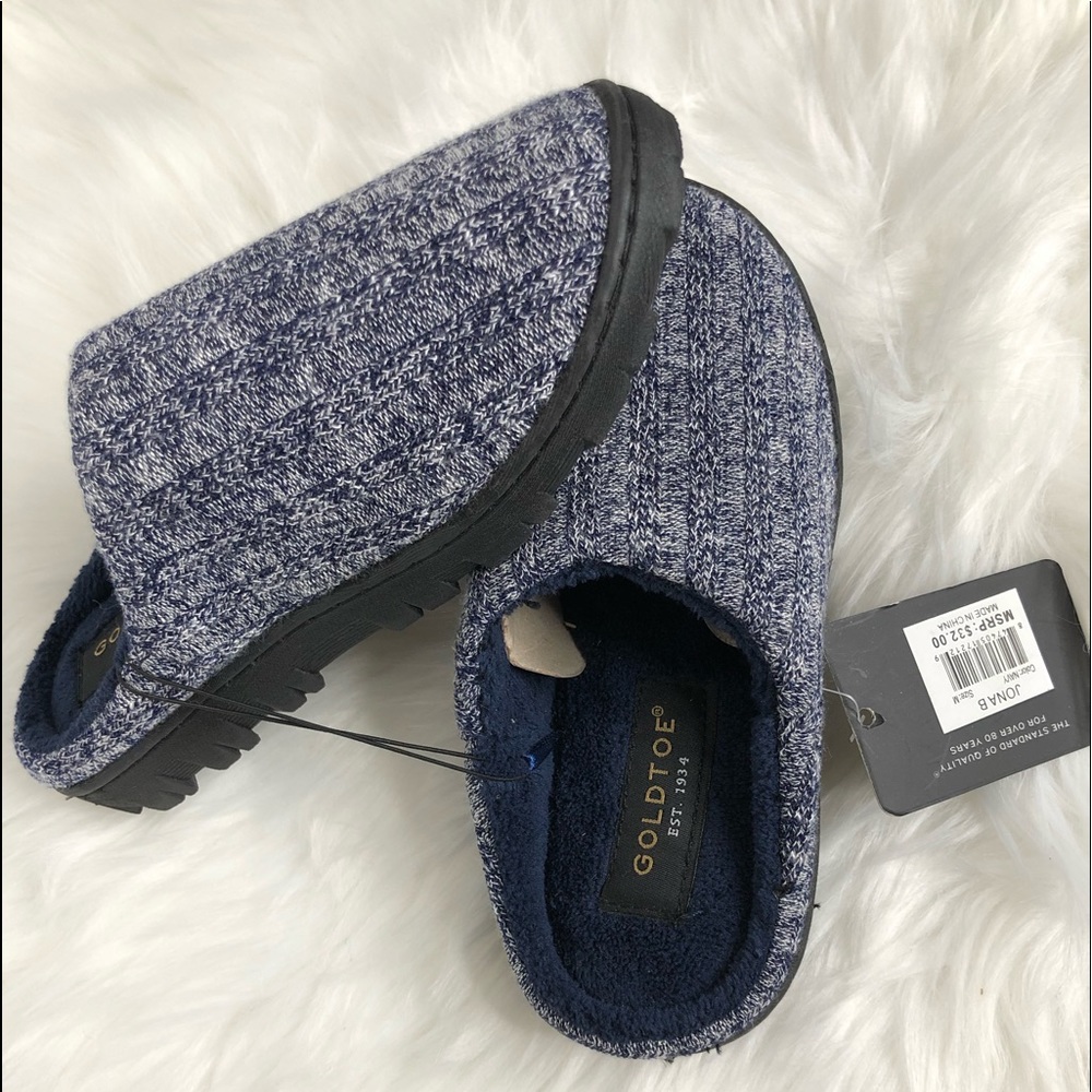 GOLD TOE Men Kid Clothe Memory Foam Slippers M